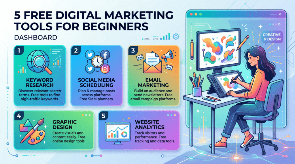 Free Digital Marketing Tools For Beginners